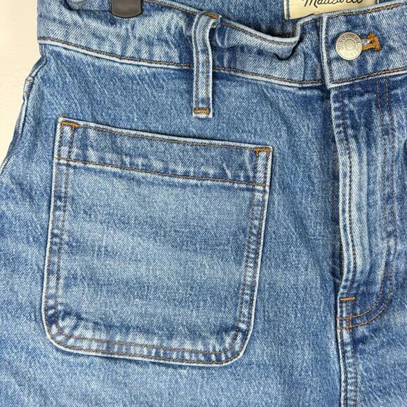 Madewell Jeans Womens 28 Denim The Perfect Vintage Wide Leg Cropped Front Pocket - Picture 3 of 9